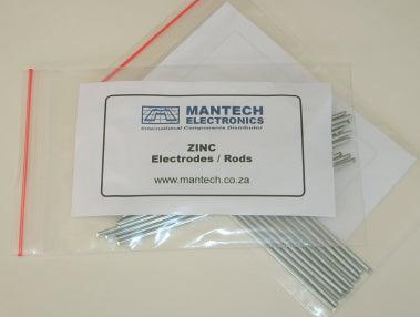 Zinc/Zn Rod 100mm Pcs 10 P/Bag Zinc/Zn Rod - Livestainable.co.za