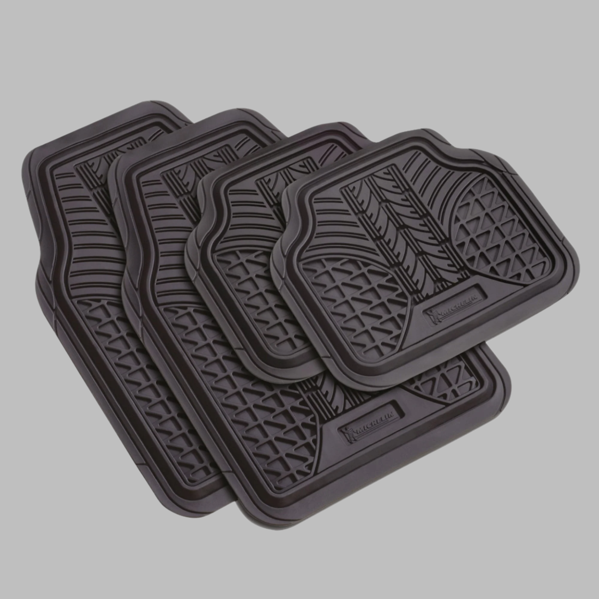 4x4 Car Mat 4 Pc Set Heavy Duty Rubber