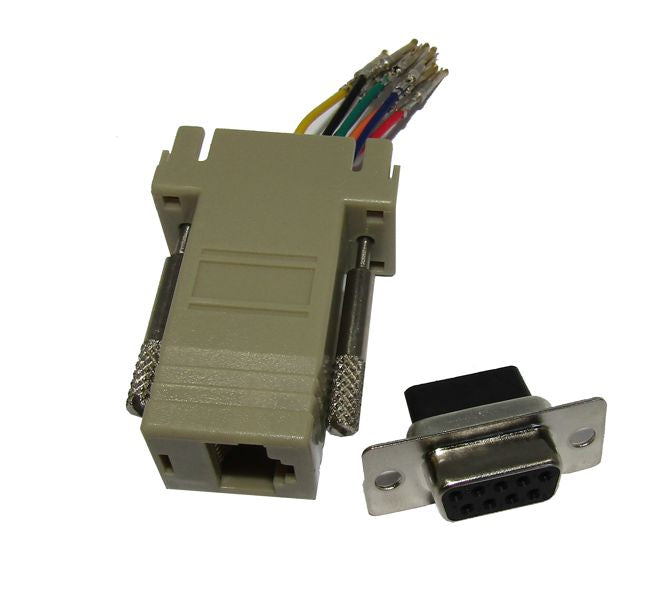 Rj45 Socket To 9 W D Sub Socket Breakout Adaptor Zp09 F8 C