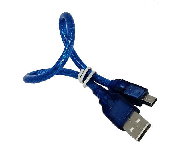 Lead Usb A Plug To 5 P Mini B Plug 280mm Blue Zr07016 280 Bl - Livestainable.co.za