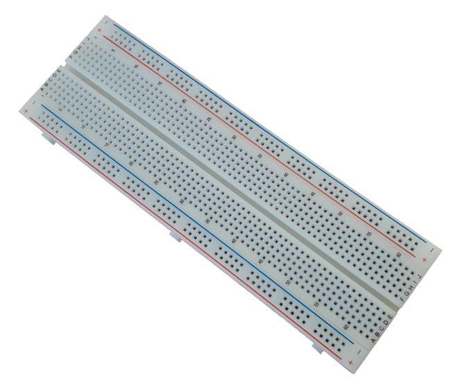 Breadboard 165x55mm 830 Holes With 2x Power Rails Zsb120 - Livestainable.co.za