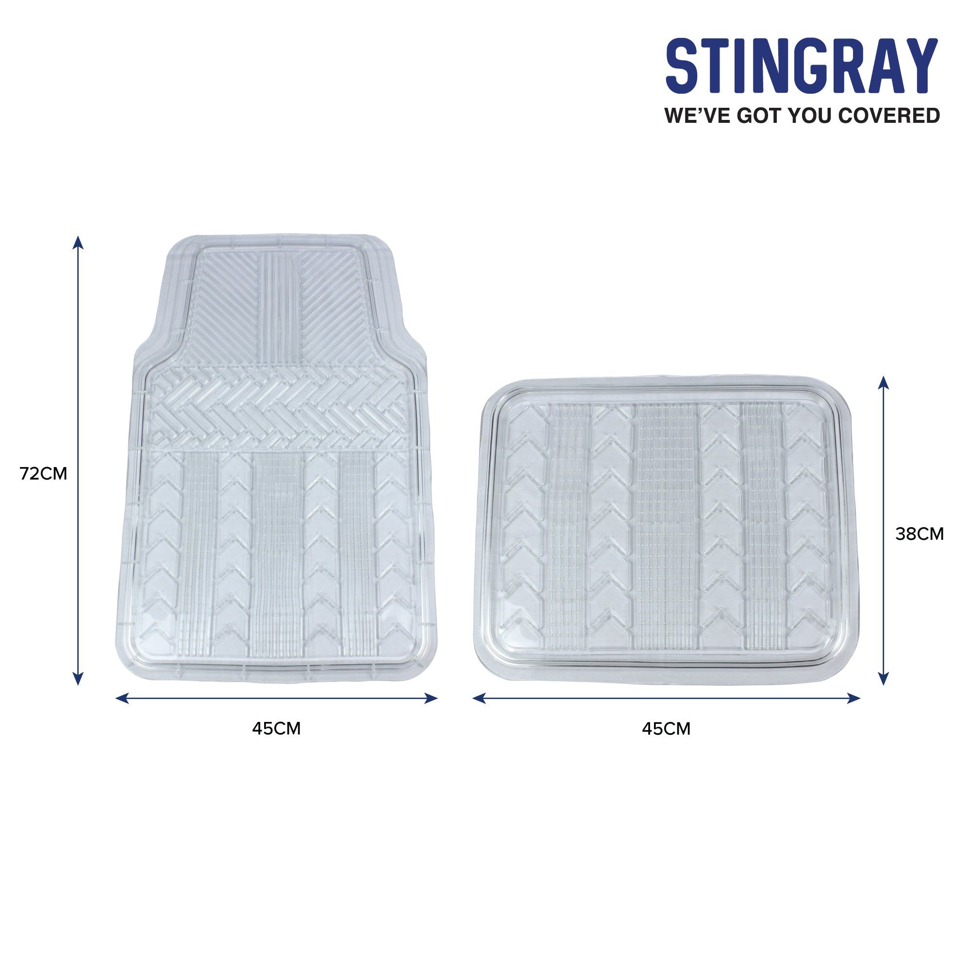 Car Mat Set 4 Pc Set Techno Clear