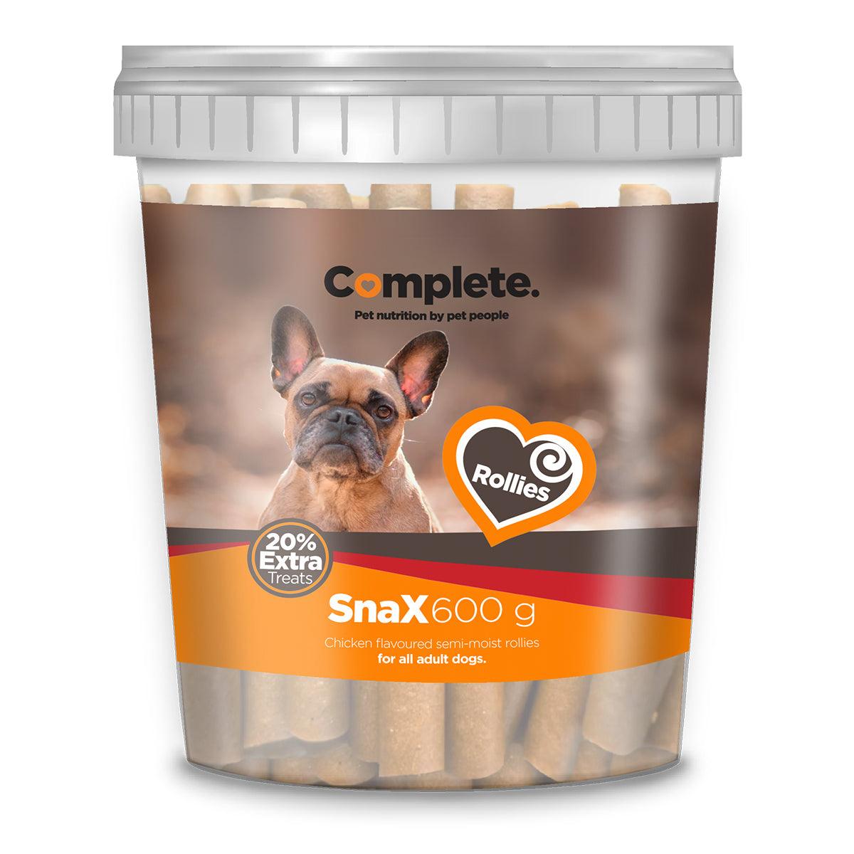 Complete Snax Chicken Rollies Semi Moist 600 G - Livestainable.co.za