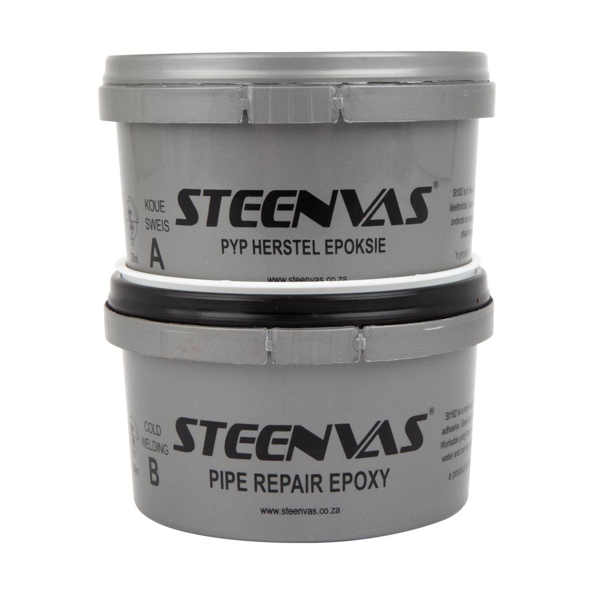 Steenvas St182 Pipe Repair Epoxy 2 X200 Ml Kit - Livestainable.co.za