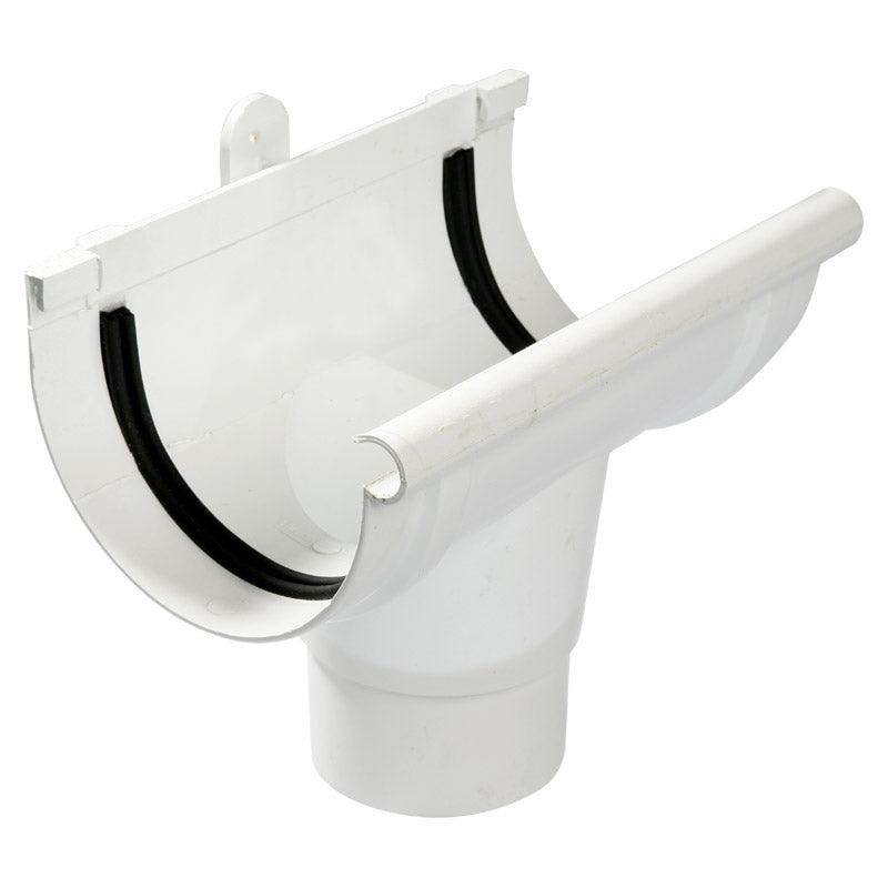 Pvc Gutter Half Round Outlet Round - Livestainable.co.za