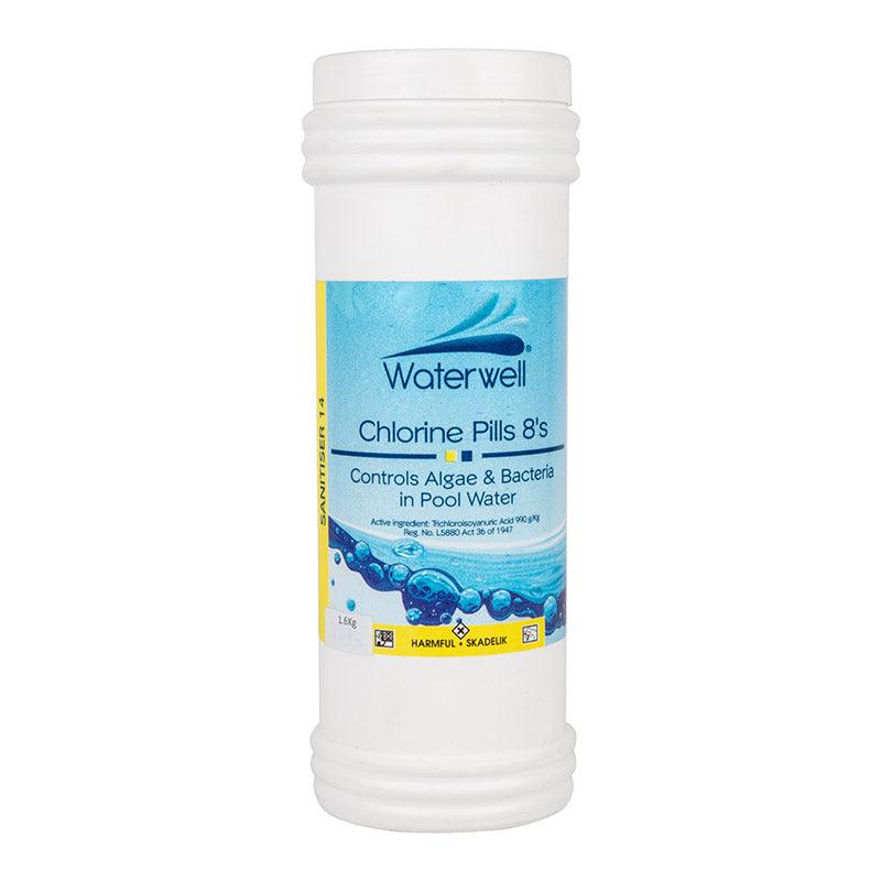 Waterwell Chlorine Pills 8's 1.5 Kg - Livestainable.co.za