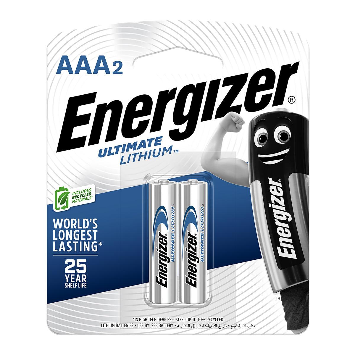 Energizer Battery Ultimate Lithium Aaa 2 Pack - Livestainable.co.za