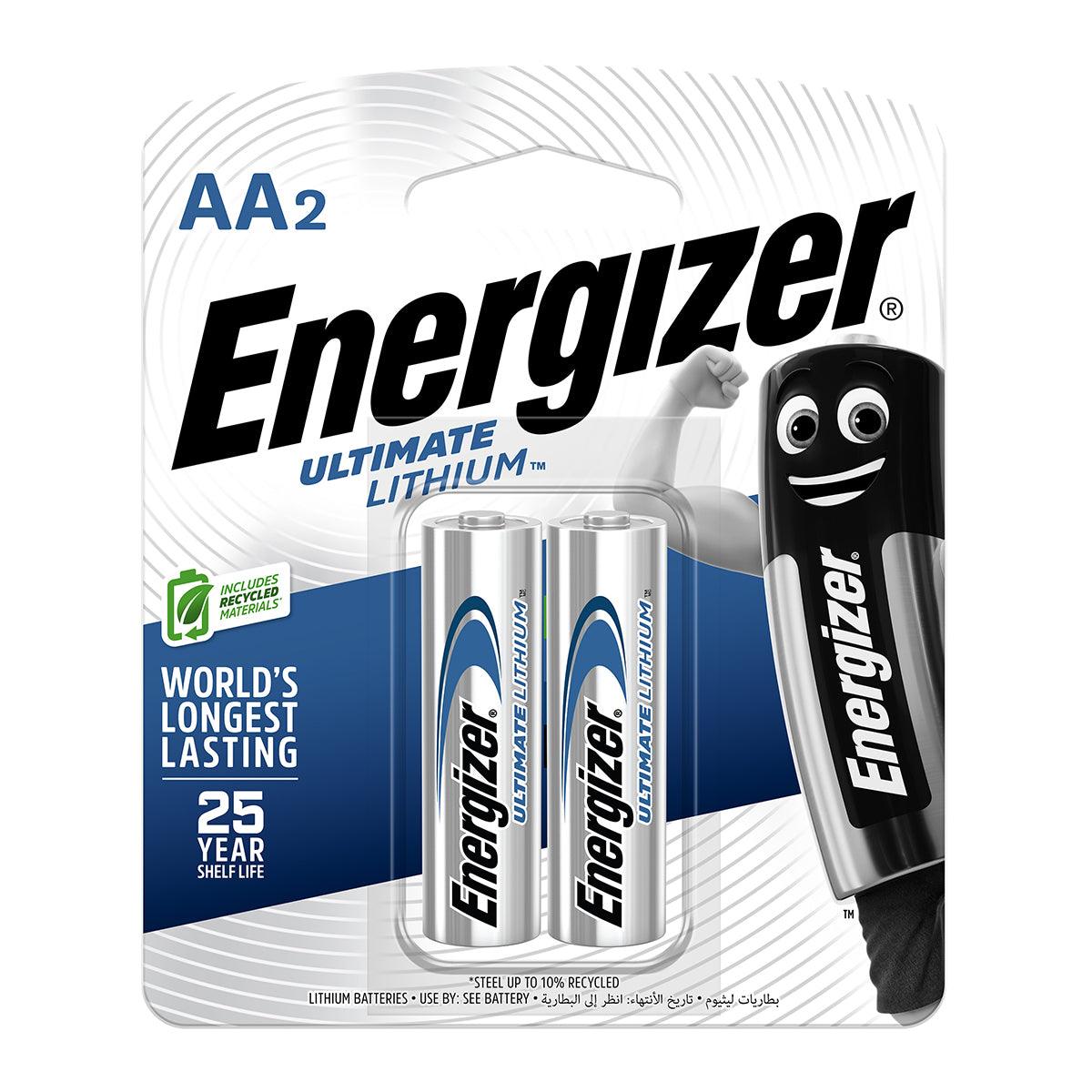 Energizer Battery Ultimate Lithium Aa 2 Pack - Livestainable.co.za