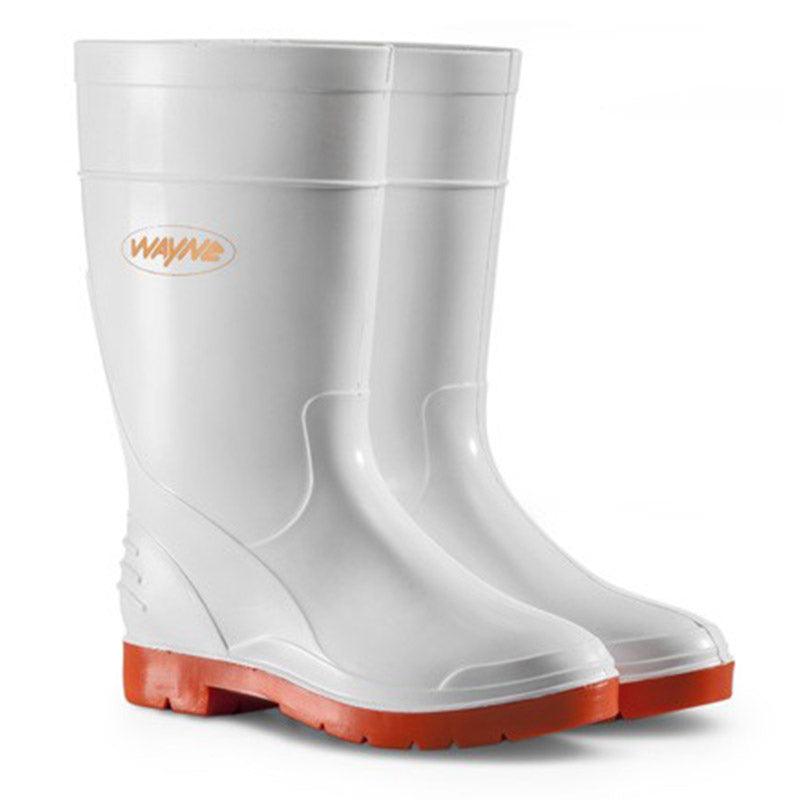 Wayne Gumboot Ladies Half L White/Red Size 7 - Livestainable.co.za