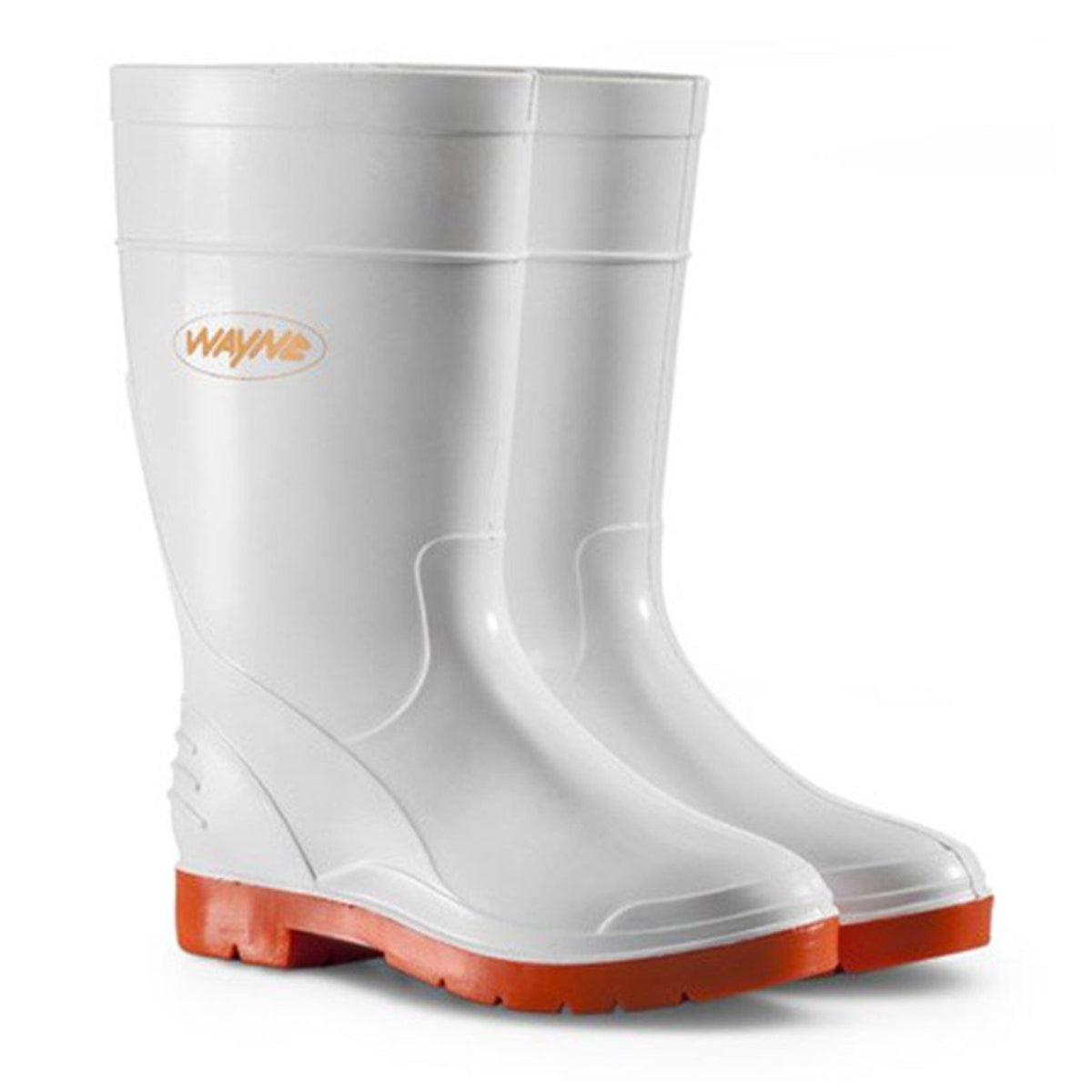 Wayne Gumboot Ladies Half L White/Red Size 4 - Livestainable.co.za