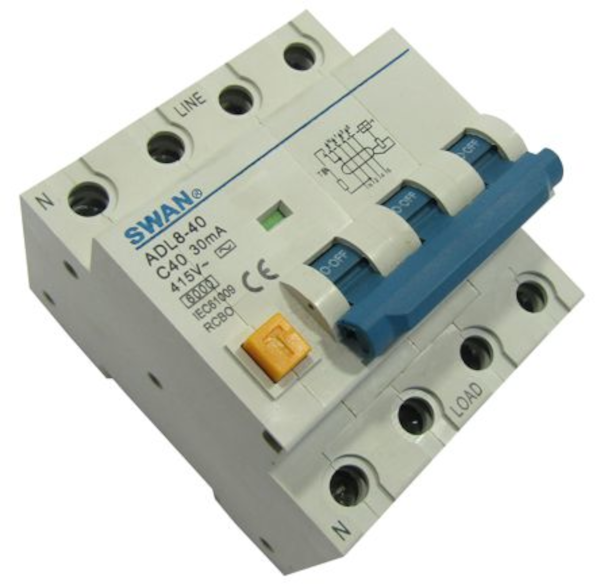 Earth Leakage Din 40 A 3 P+N 30m A El Adl8 40 6440