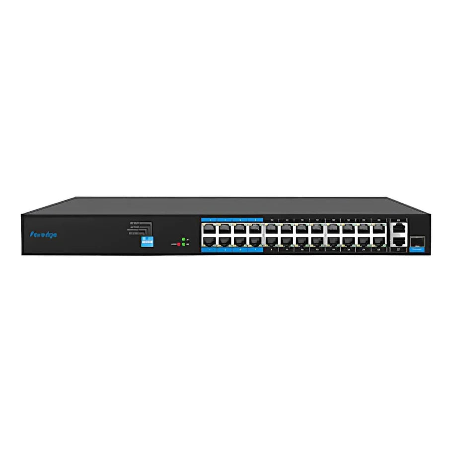 24-Port 100M AI PoE Switch