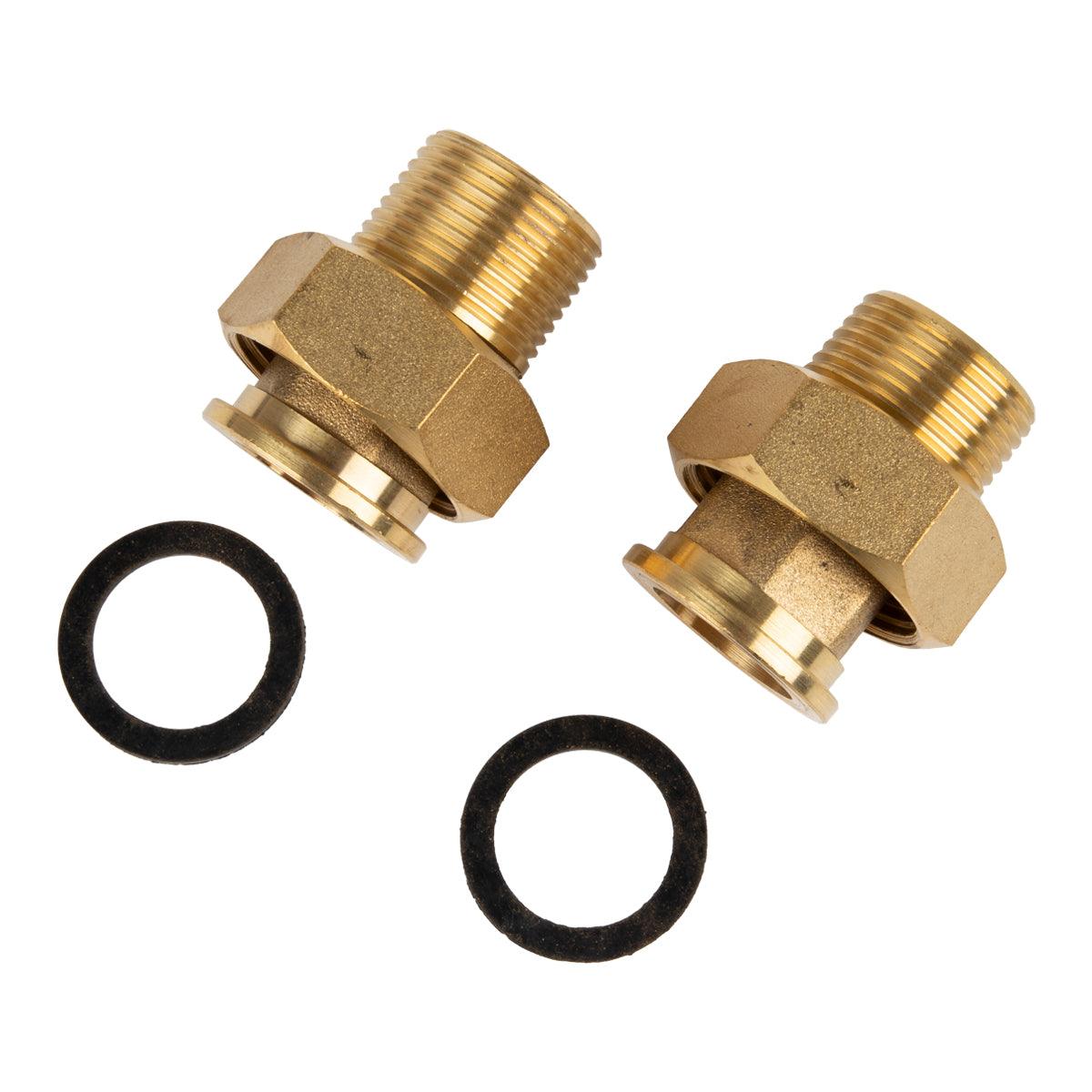 Water Meter Tail Pce Set 25 Mm + Nut & Washer (Br) - Livestainable.co.za