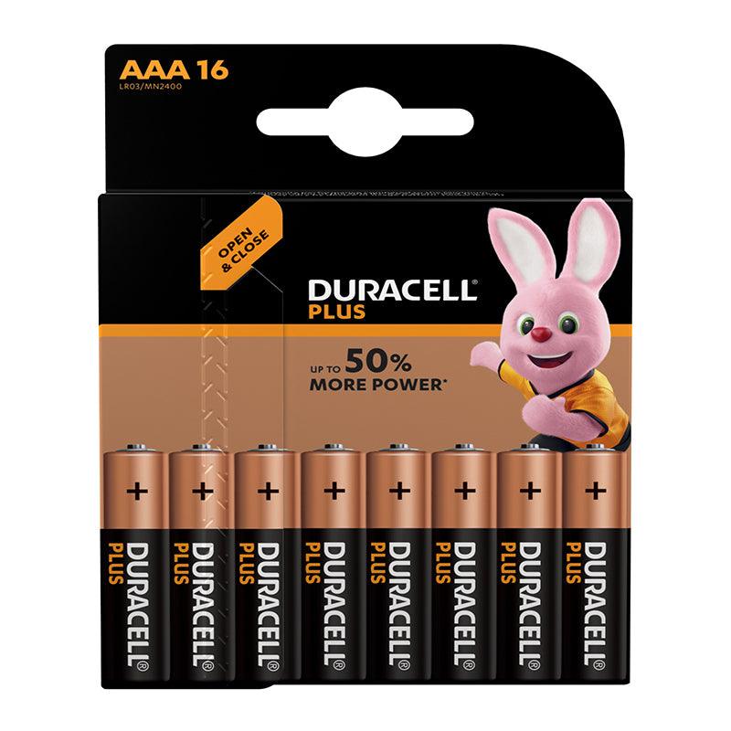 Duracell Battery Plus Alkaline Aaa 16 Pack - Livestainable.co.za