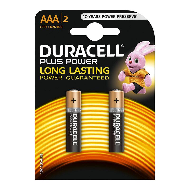 Duracell Battery Plus Alkaline Aaa 2 Pack - Livestainable.co.za