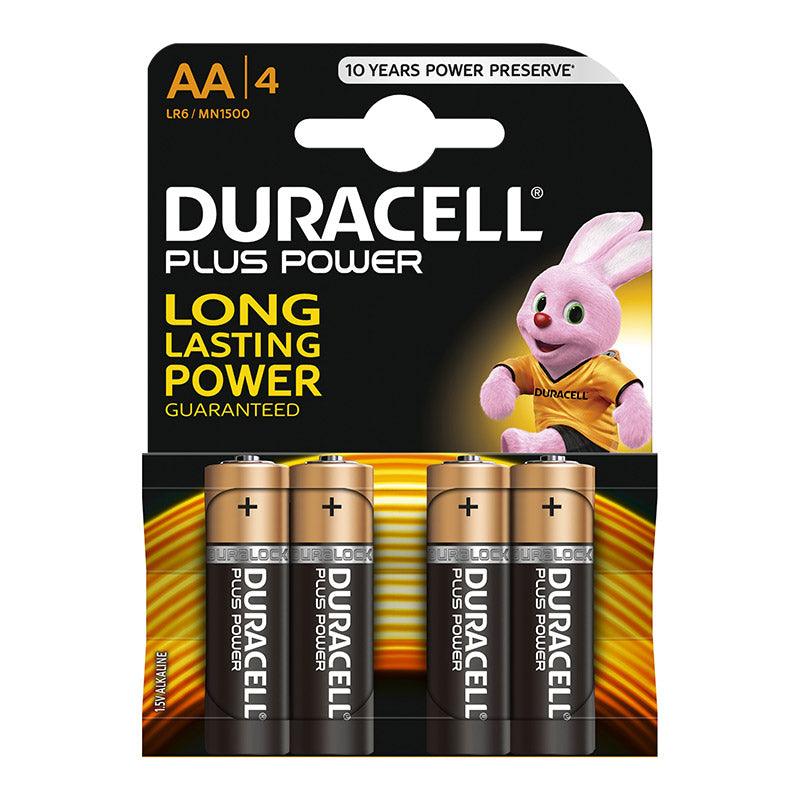 Duracell Battery Plus Alkaline Aa 4 Pack - Livestainable.co.za