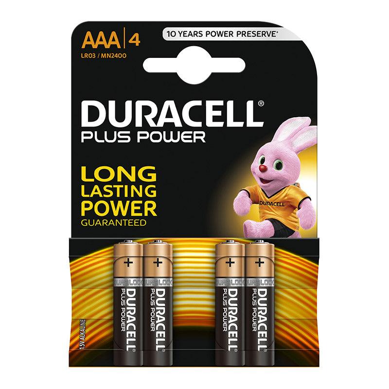 Duracell Battery Plus Alkaline Aaa 4 Pack - Livestainable.co.za