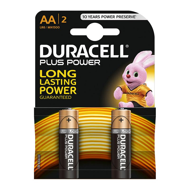 Duracell Battery Plus Alkaline Aa 2 Pack - Livestainable.co.za