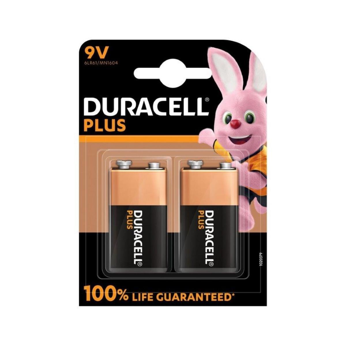 Duracell Battery Plus Alkaline 9 V 2 Pack - Livestainable.co.za