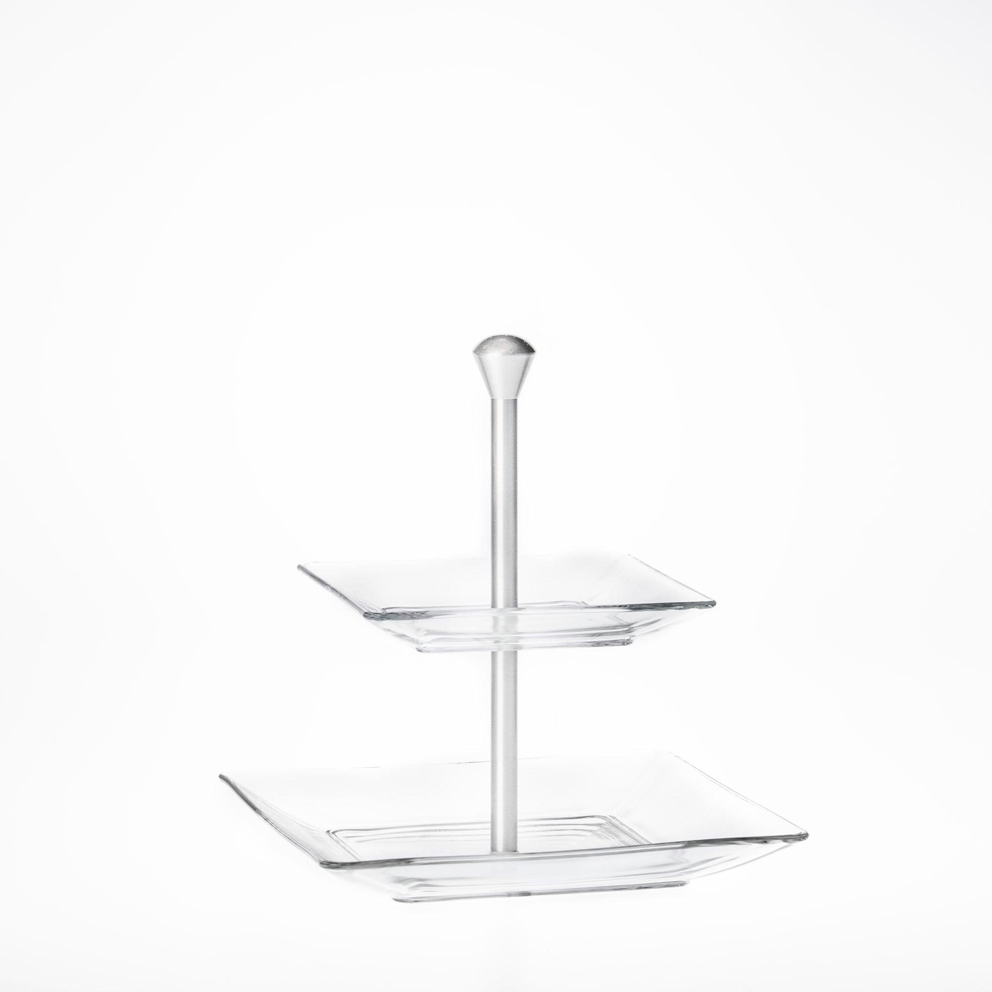 Modi' 2 Tiered Tray W/Metal St - Livestainable.co.za