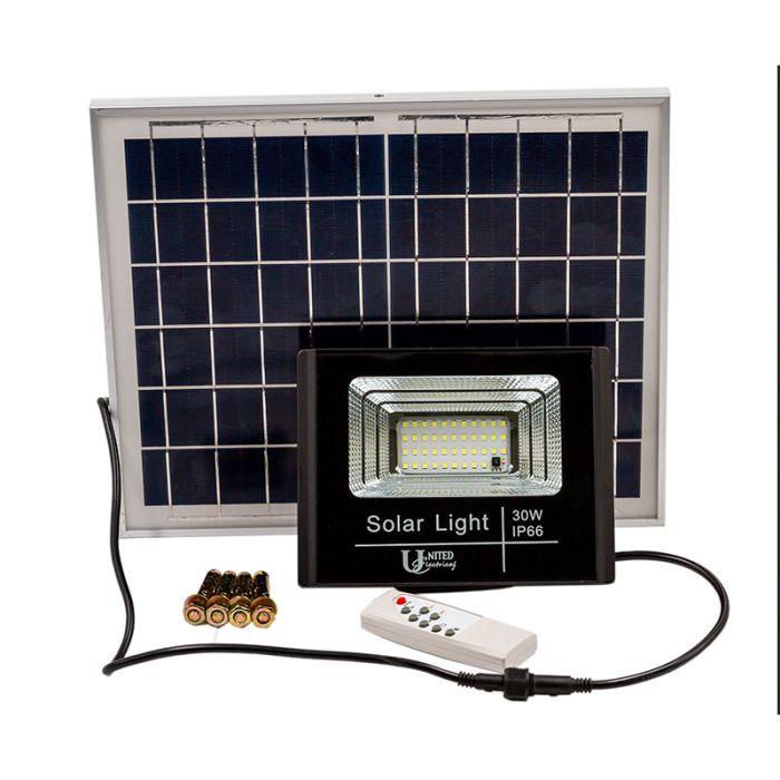 United Floodlight Led Solar 30 W - Livestainable.co.za