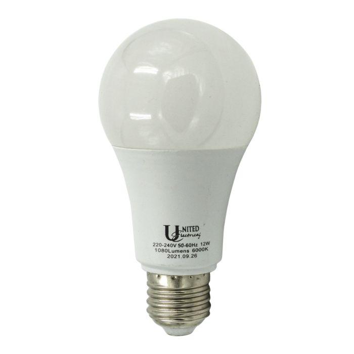 United Electrical Lamp Led A65 Cw E27 12 W - Livestainable.co.za