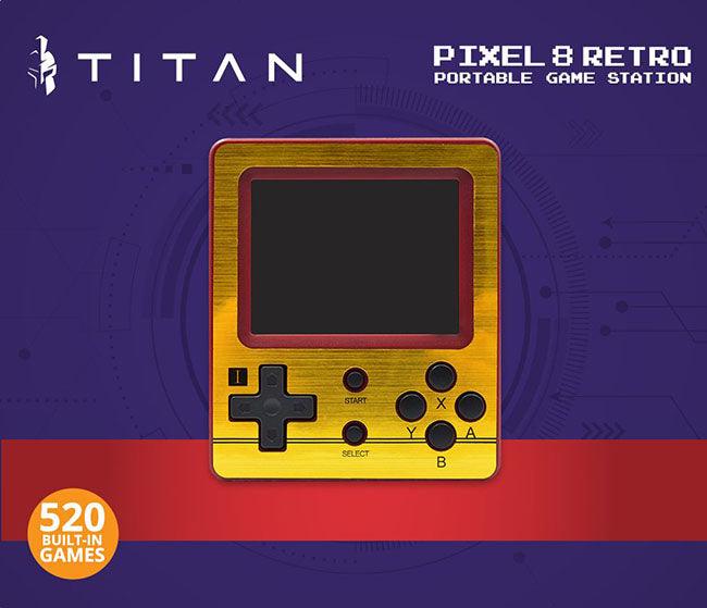 Titan – Pixel 8 Retro Portable 520 In 1 - Livestainable.co.za