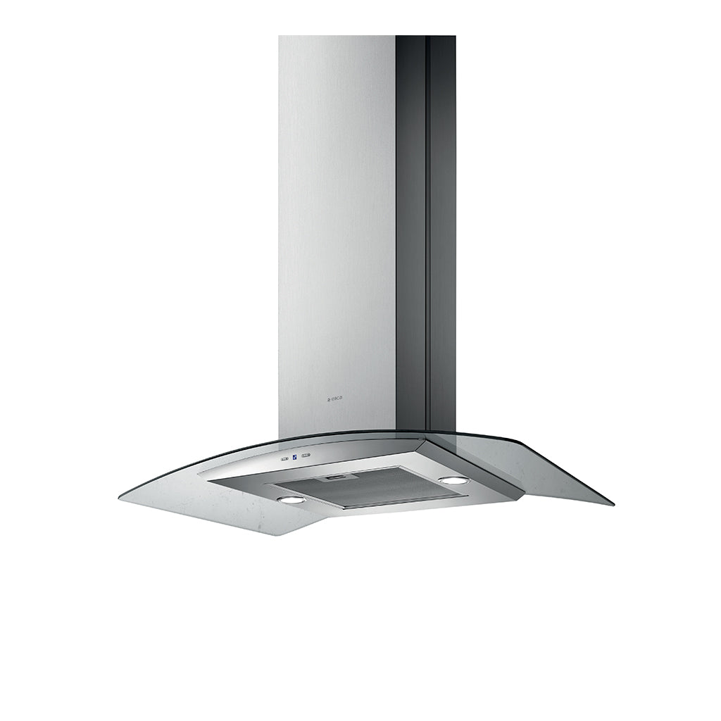 Elica 90Cm Curved Glass Island Cooker Hood- Stainless Steel