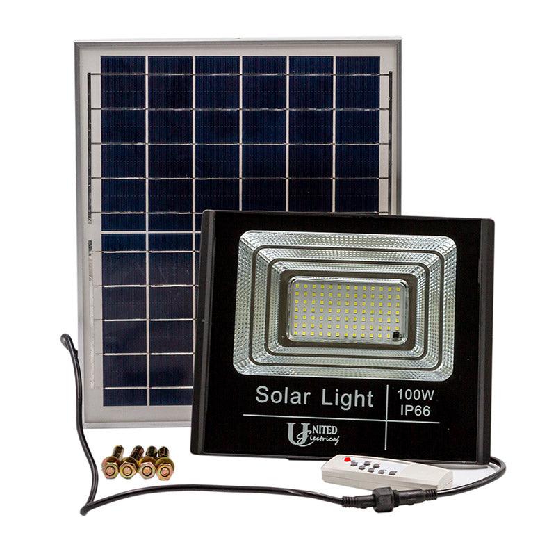 United Floodlight Led Solar 100 W - Livestainable.co.za