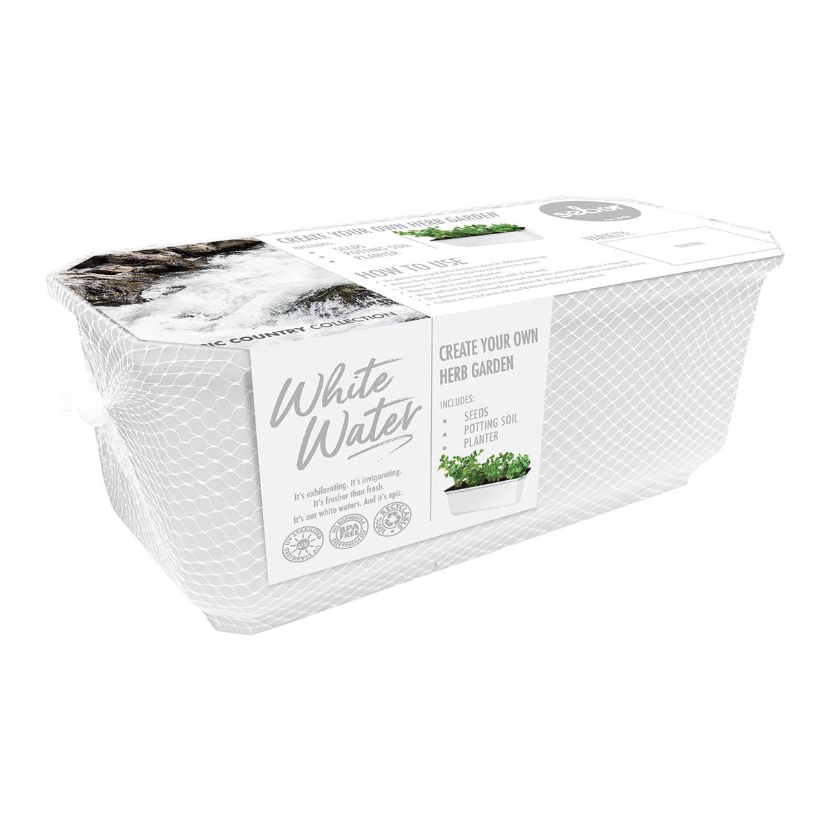 Sebor Herb Planter 30 Cm White Water Set Parsley - Livestainable.co.za