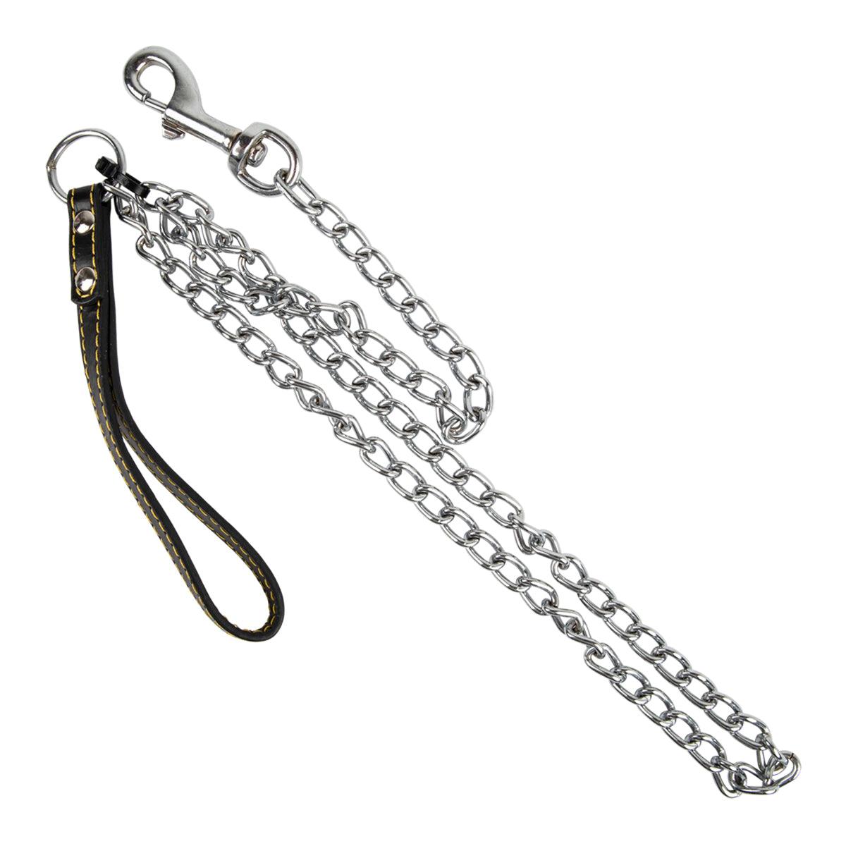 Complete Lead Chain Leather Handle 3 Mm X 1200 Mm - Livestainable.co.za