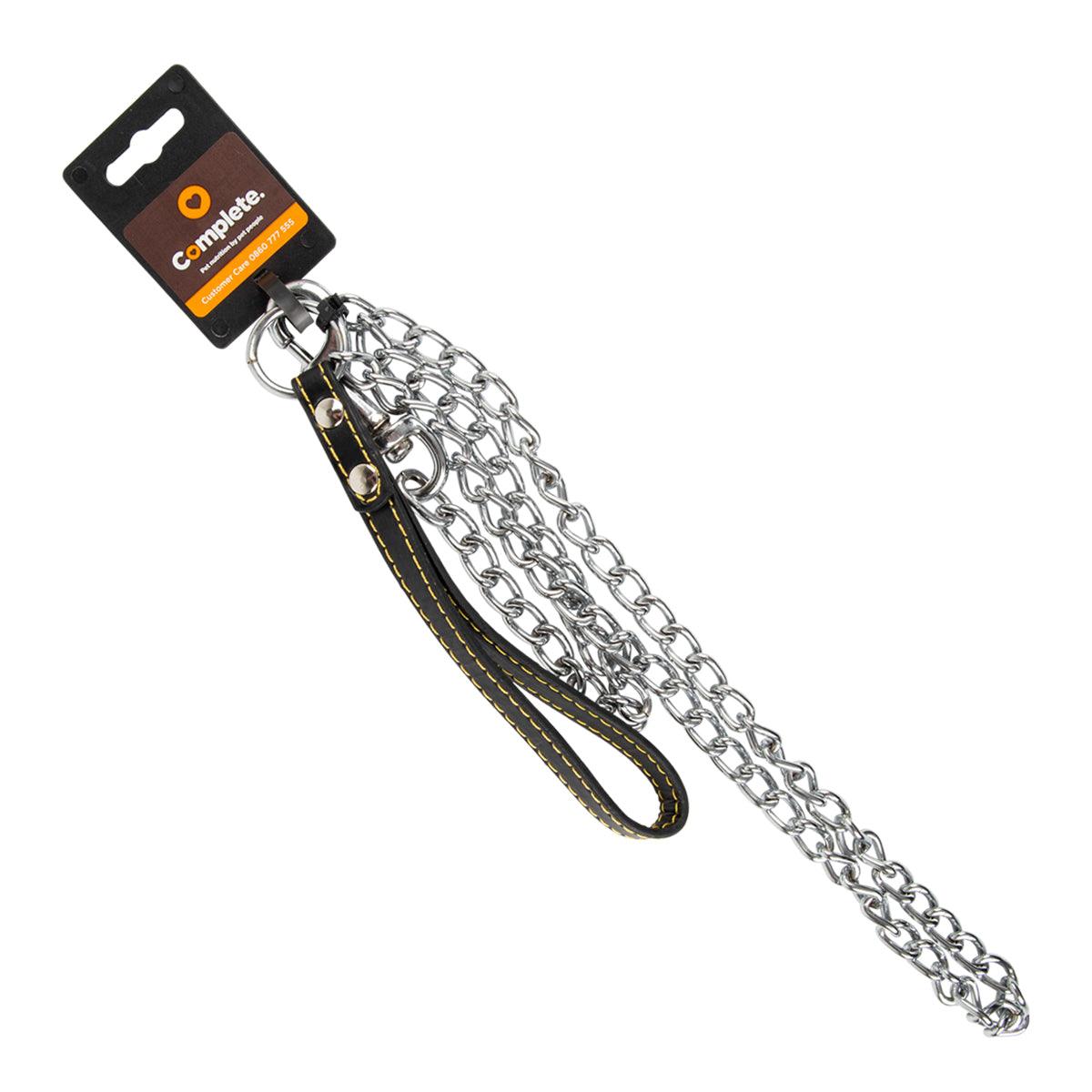 Complete Lead Chain Leather Handle 3 Mm X 1200 Mm - Livestainable.co.za