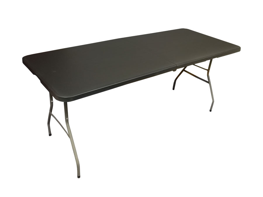 Anywhere Bi Fold Table Granite 180cm Black