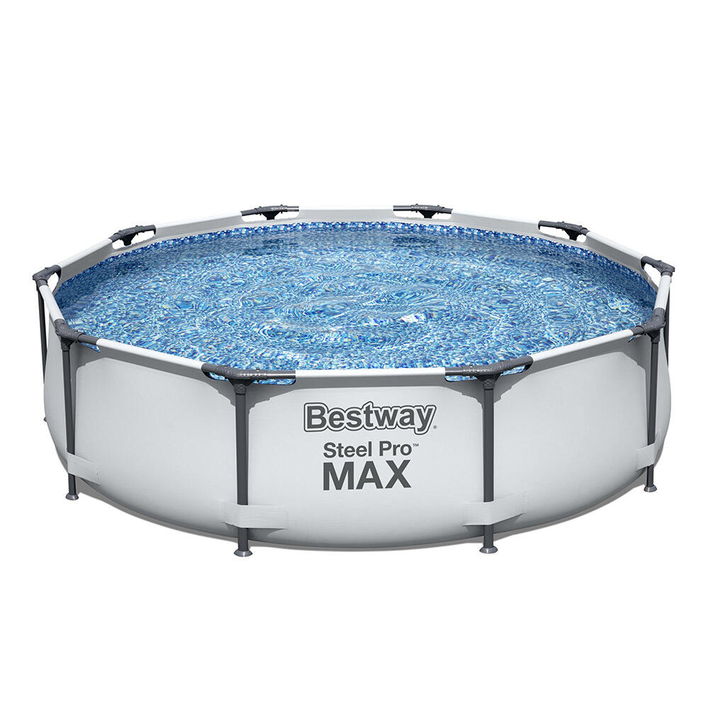 3.05m X 76cm Steel Pro Max Frame Pool Set Grey 4,678 L