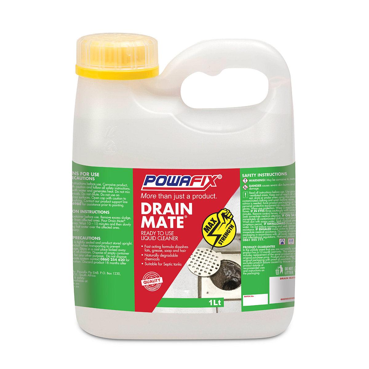 Powafix Drain Mate Liquid Cleaner 1 L - Livestainable.co.za