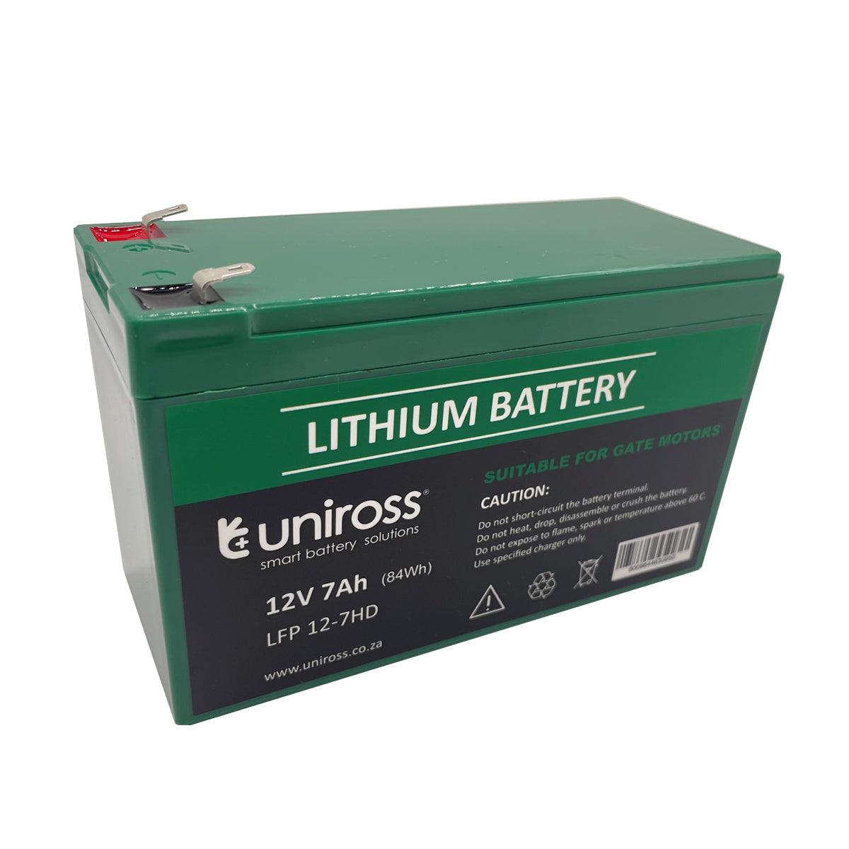 Uniross Battery Lithium Heavy Duty 12 V 7 Amp Hr - Livestainable.co.za