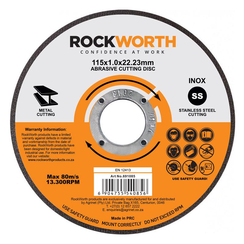 Rockworth Cutting Disc Slimline Steel 115 X1.0 Mm - Livestainable.co.za