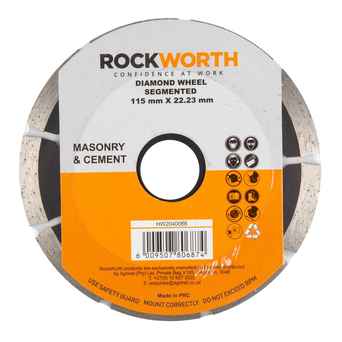 Rockworth Diamond Wheel 115 Mm Segmented Rim - Livestainable.co.za