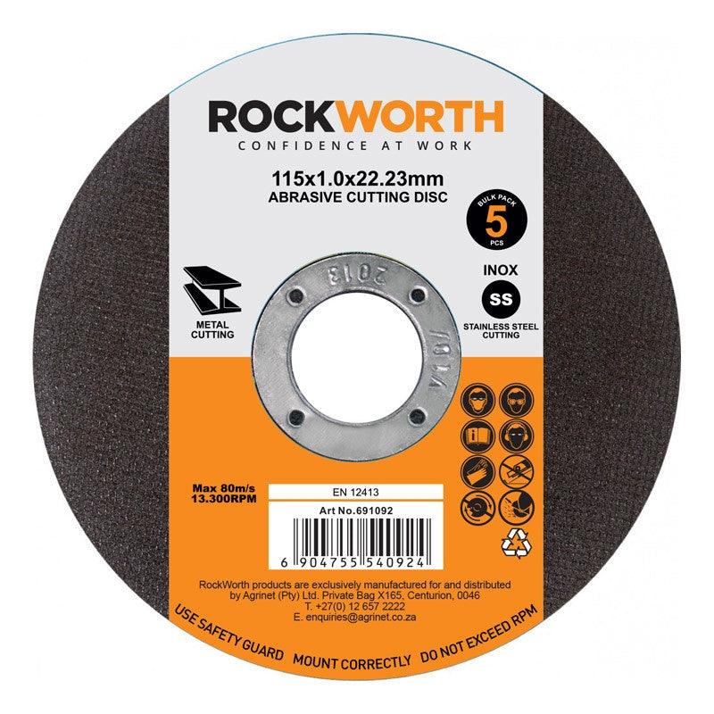 Rockworth Cutting Disc Slimline Steel 230 X2.0 5 Pac - Livestainable.co.za