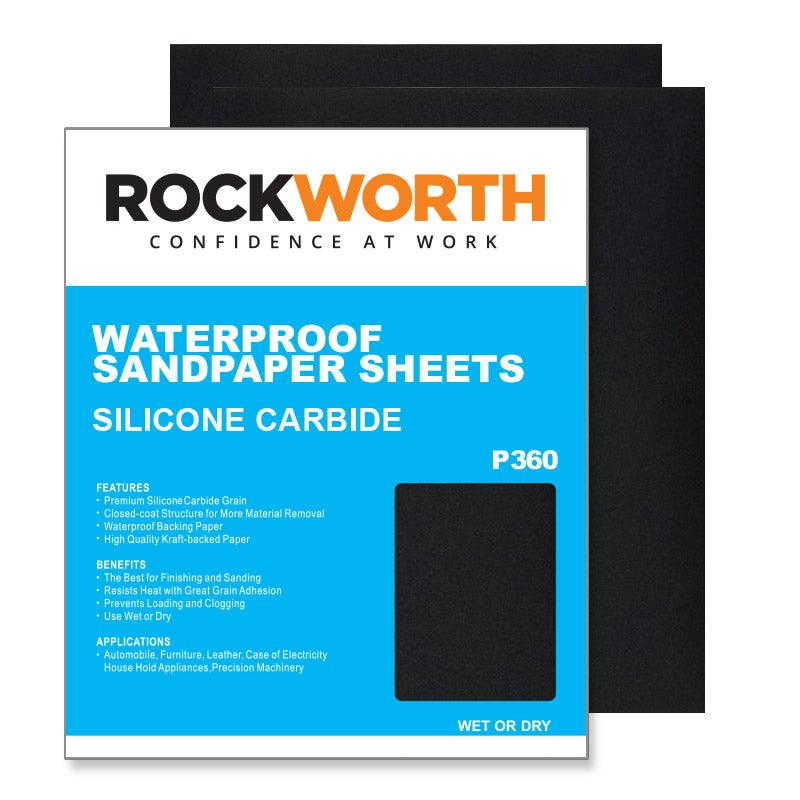 Rockworth Water Paper Sheets P360 (50 Pack) - Livestainable.co.za