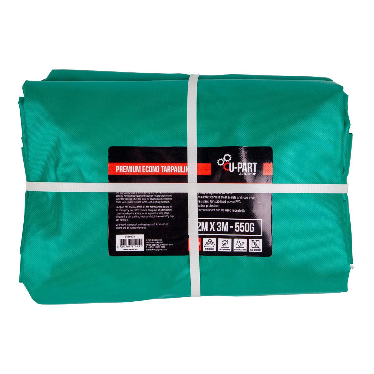 U Part Tarpaulin Pvc 550 G 2 X3 M Green - Livestainable.co.za