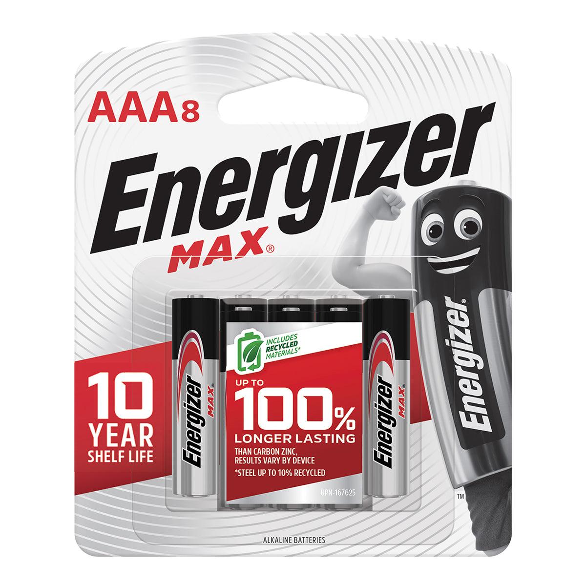 Energizer Battery Max Aaa 8 Pack - Livestainable.co.za