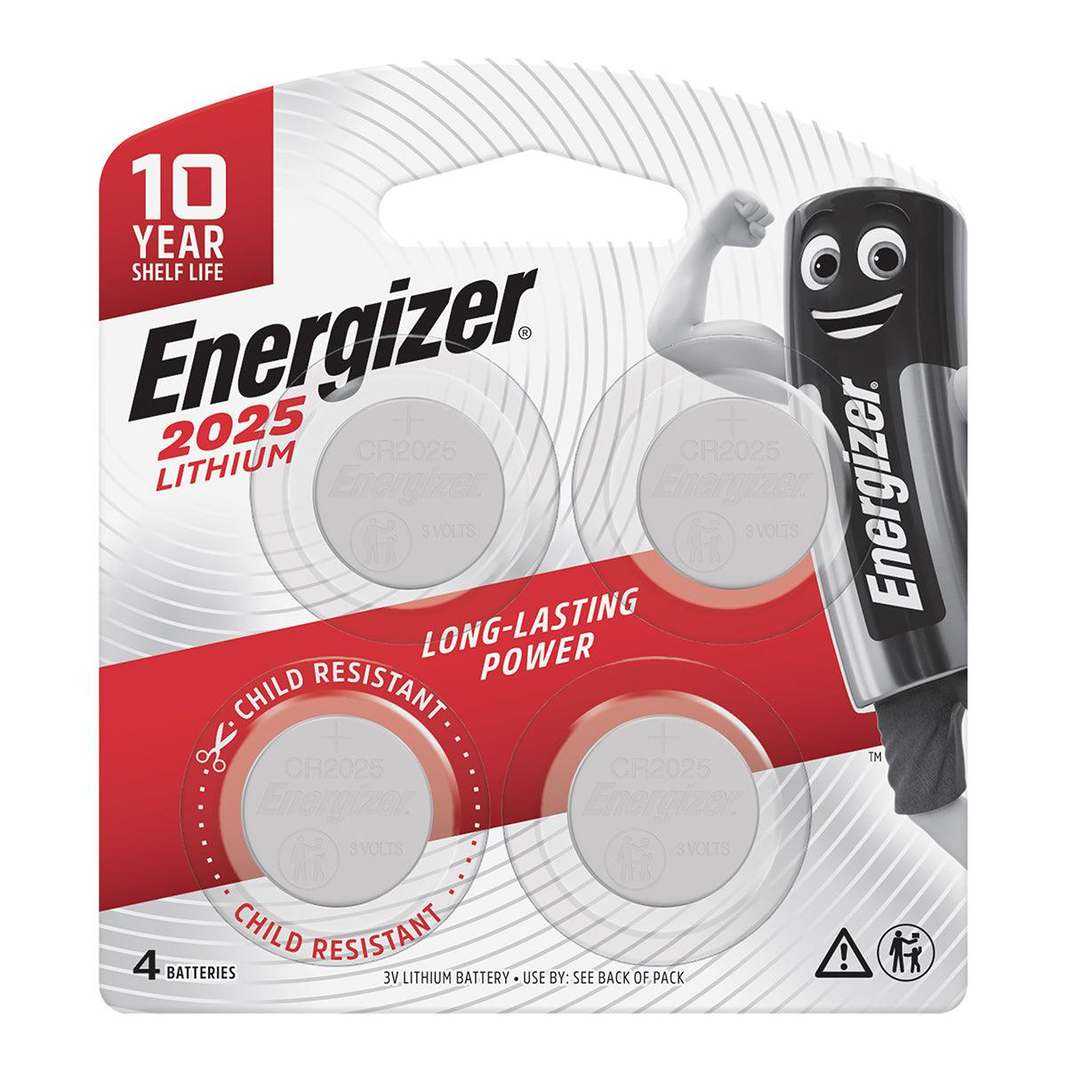 Energizer Battery Lithium Coin 3 V Cr2025 4 Pack - Livestainable.co.za