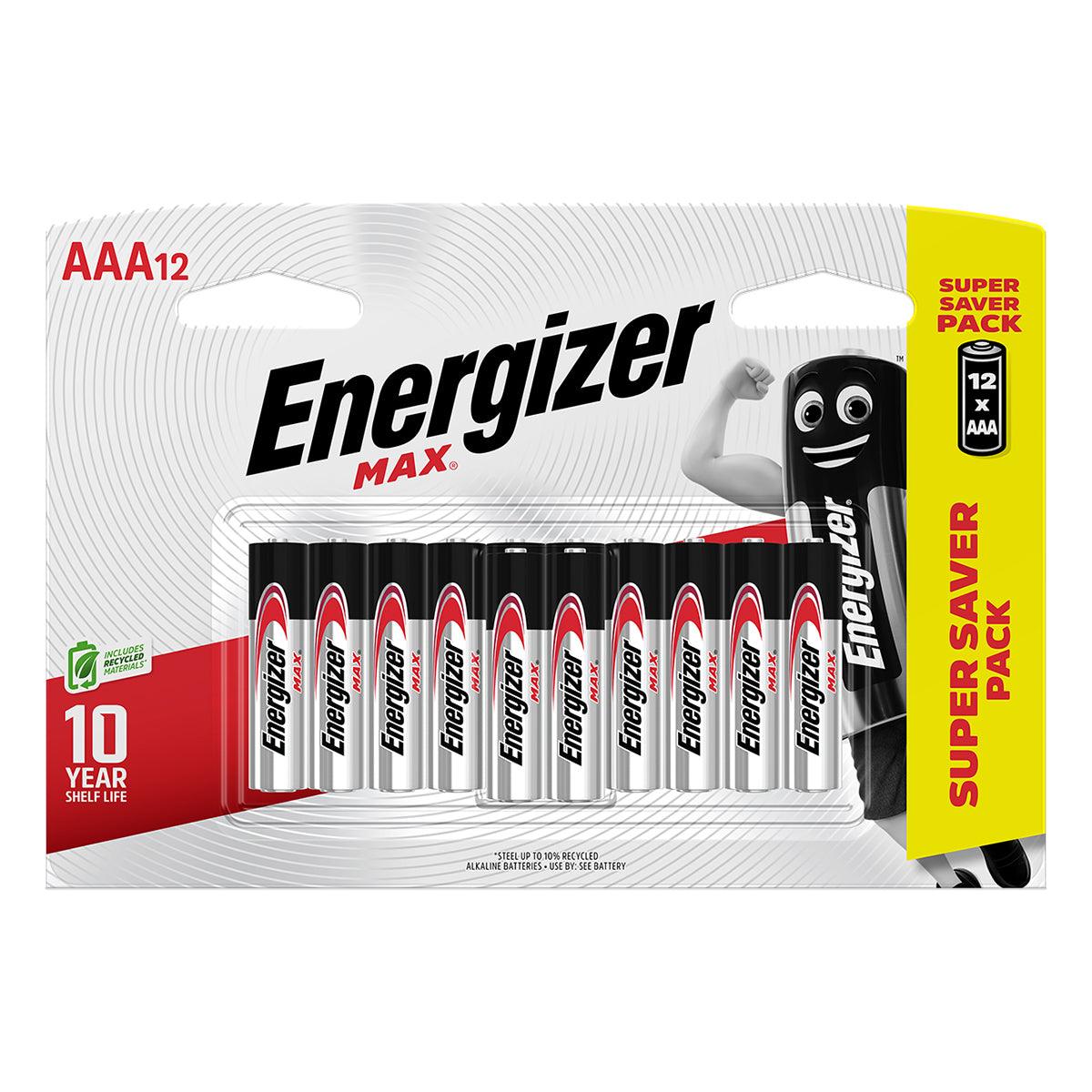 Energizer Battery Max Aaa 12 Pack - Livestainable.co.za