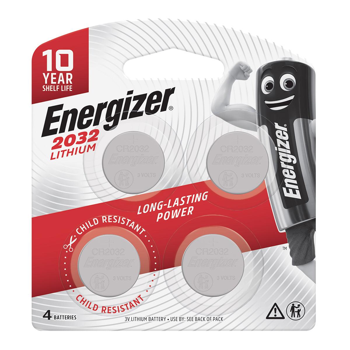 Energizer Battery Lithium Coin 3 V Cr2032 4 Pack - Livestainable.co.za