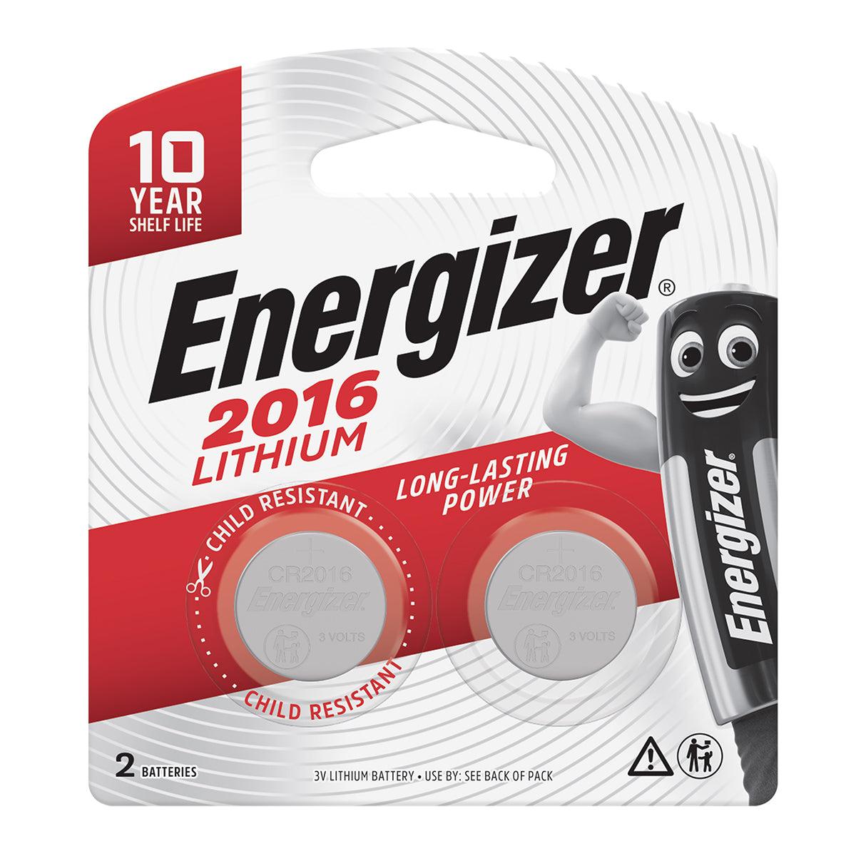 Energizer Battery Lithium Coin 3 V 2016 2 Pack - Livestainable.co.za