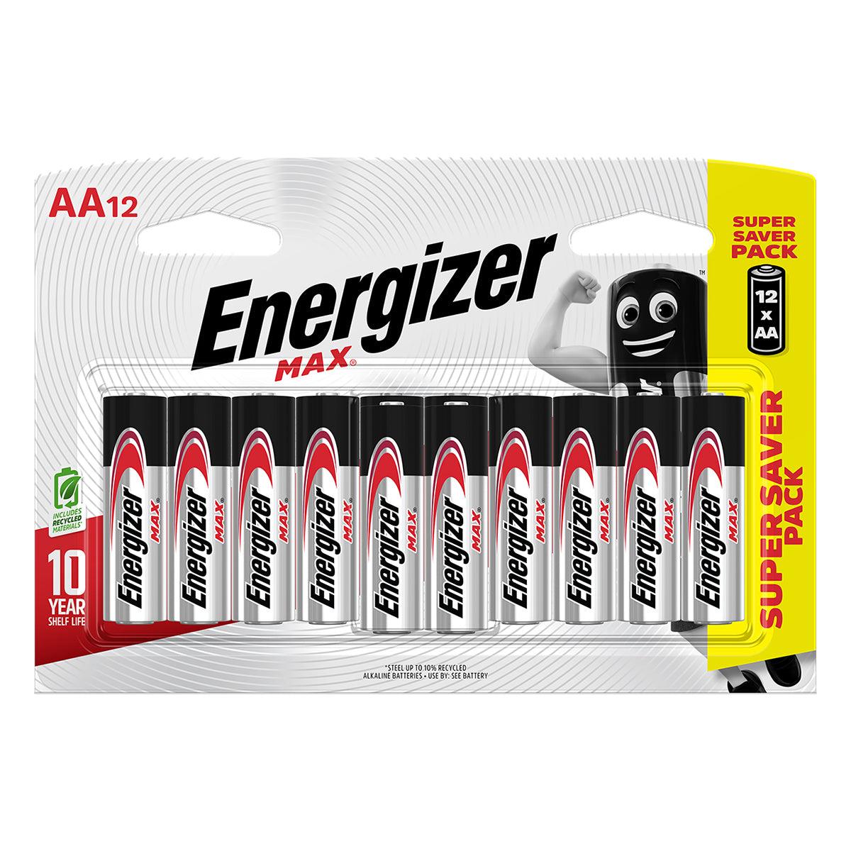 Energizer Battery Max Aa 12 Pack - Livestainable.co.za