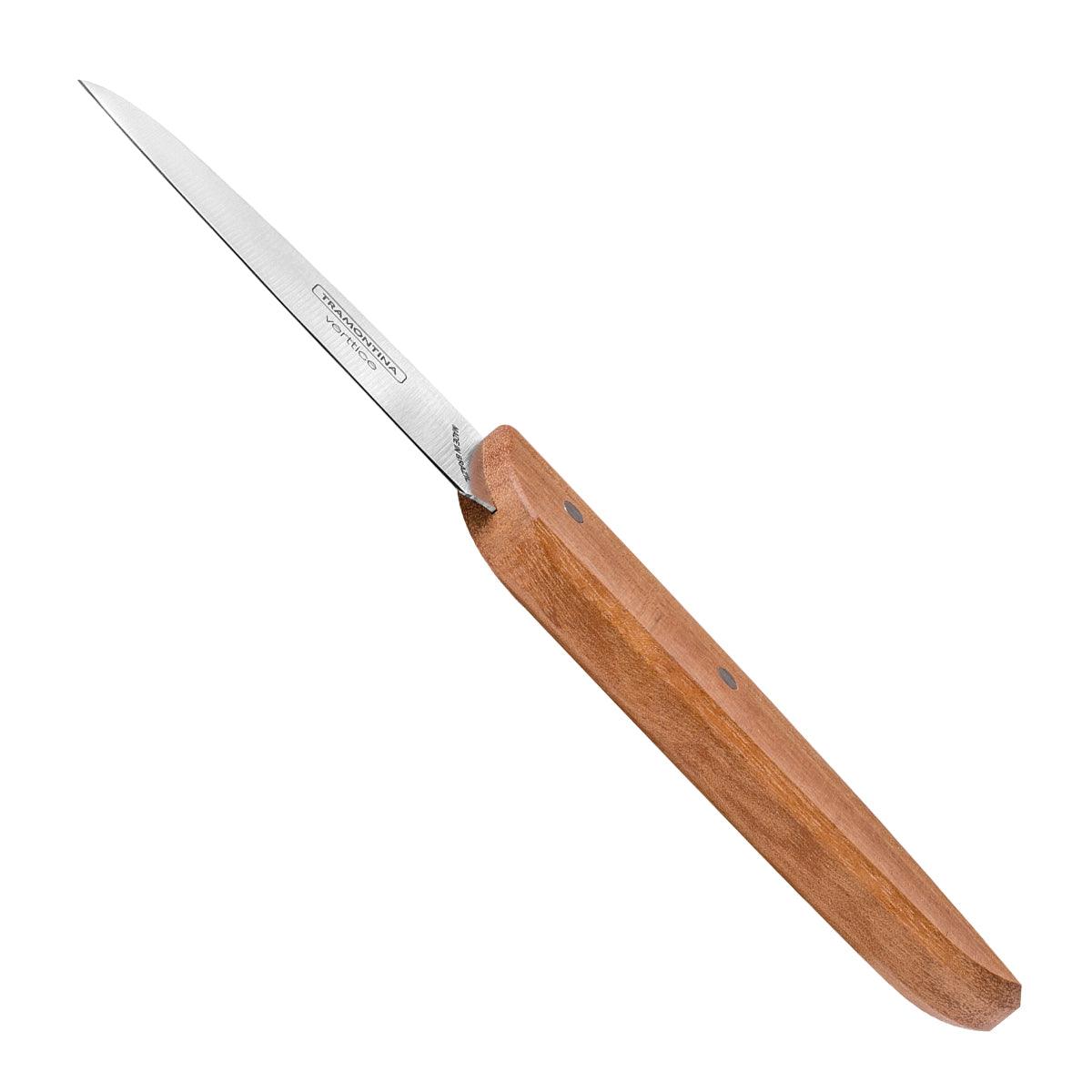 Tramontina Vertice Natural Wood Veg Knife 8 Cm - Livestainable.co.za