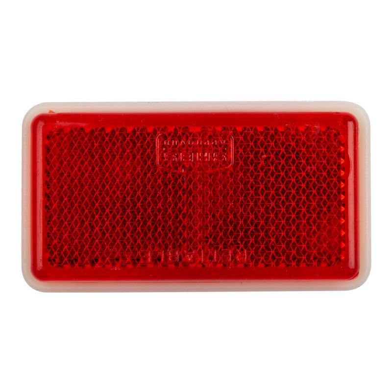 Rectangular Reflector Stick On Red 65 Mm - Livestainable.co.za