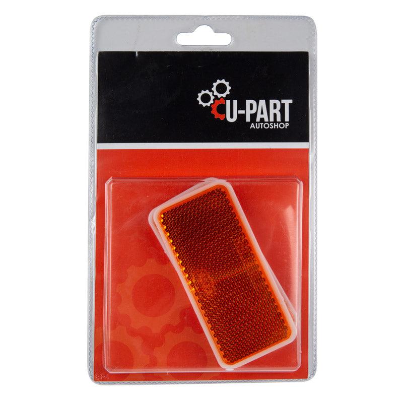 U Part Reflector Square Stick On Yel 90 Mm 2 Pk - Livestainable.co.za